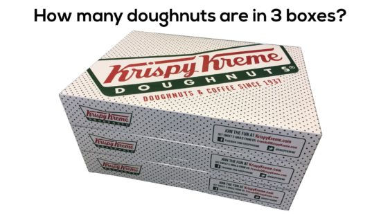 Krispy Kreme Donut Delight 3 Act Math Task - Primary Sequel Act 1 - How Many Donuts in 3 Boxes