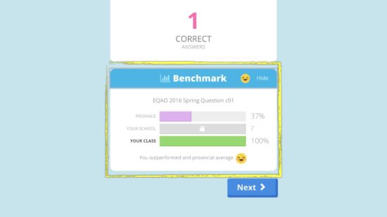 Knowledgehook EQAO Benchmark Tool - How Did Your Class Do