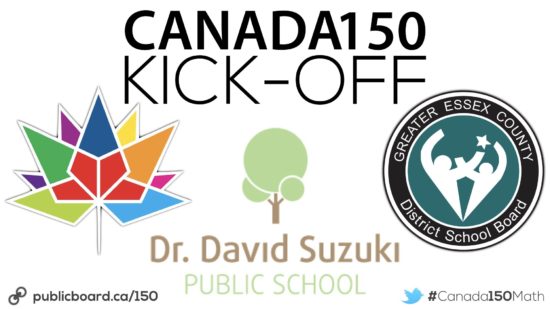 Canada 150 Math Challenge Kick-Off At Dr. David Suzuki PS