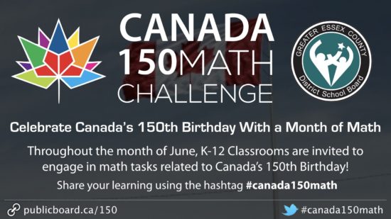 Canada 150 Math Challenge #Canada150Math