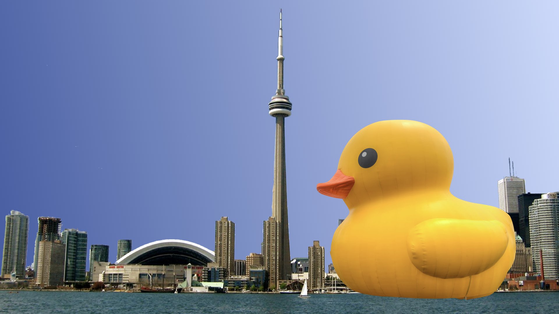 Giant Rubber Duck vs. CN Tower 3 Act Math