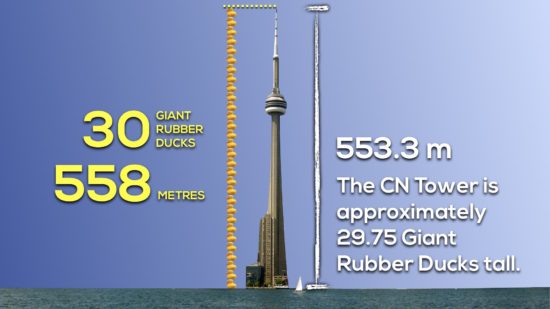 Giant Rubber Duck vs. CN Tower 3 Act Math 023 Act 3 Solution