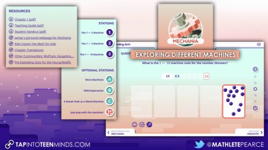 Global Math Week - Exploding Dots Island Summary - Island 1 Mechania