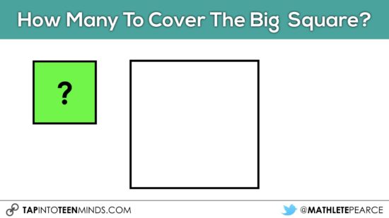Cover It Up! K-4 Task 02 - How many small squares to cover the big square