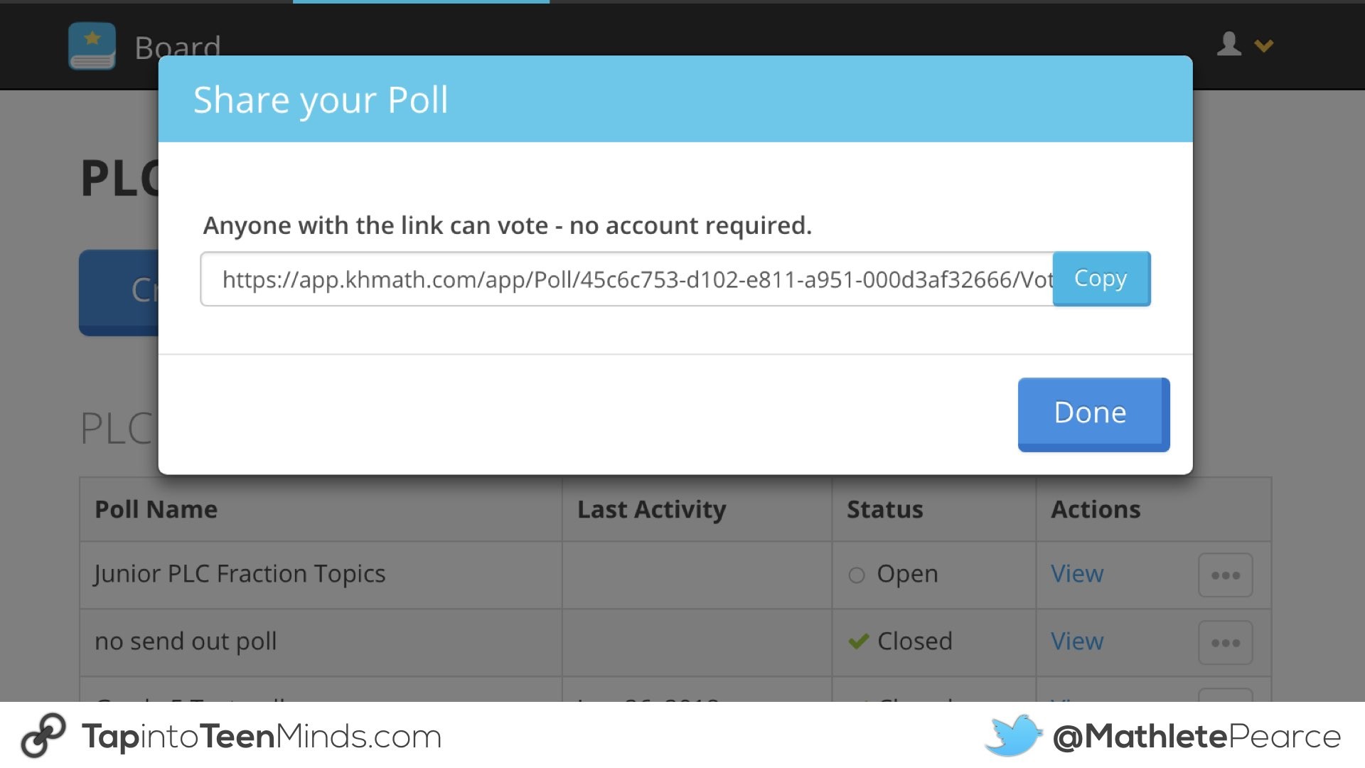 Knowledgehook Professional Learning Tools.018 Share the PLC Poll